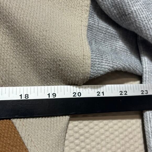 Hem & Thread Women's Colorblock Half Zip Pocket Pullover Sweatshirt Small - Picture 7 of 9